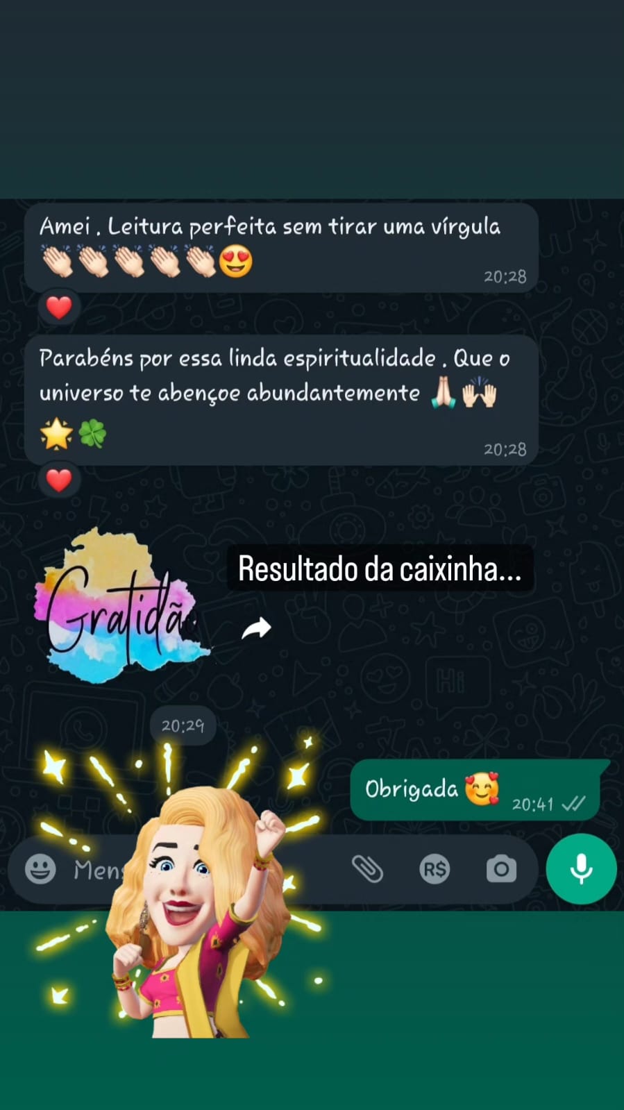 Depoimento em print 7