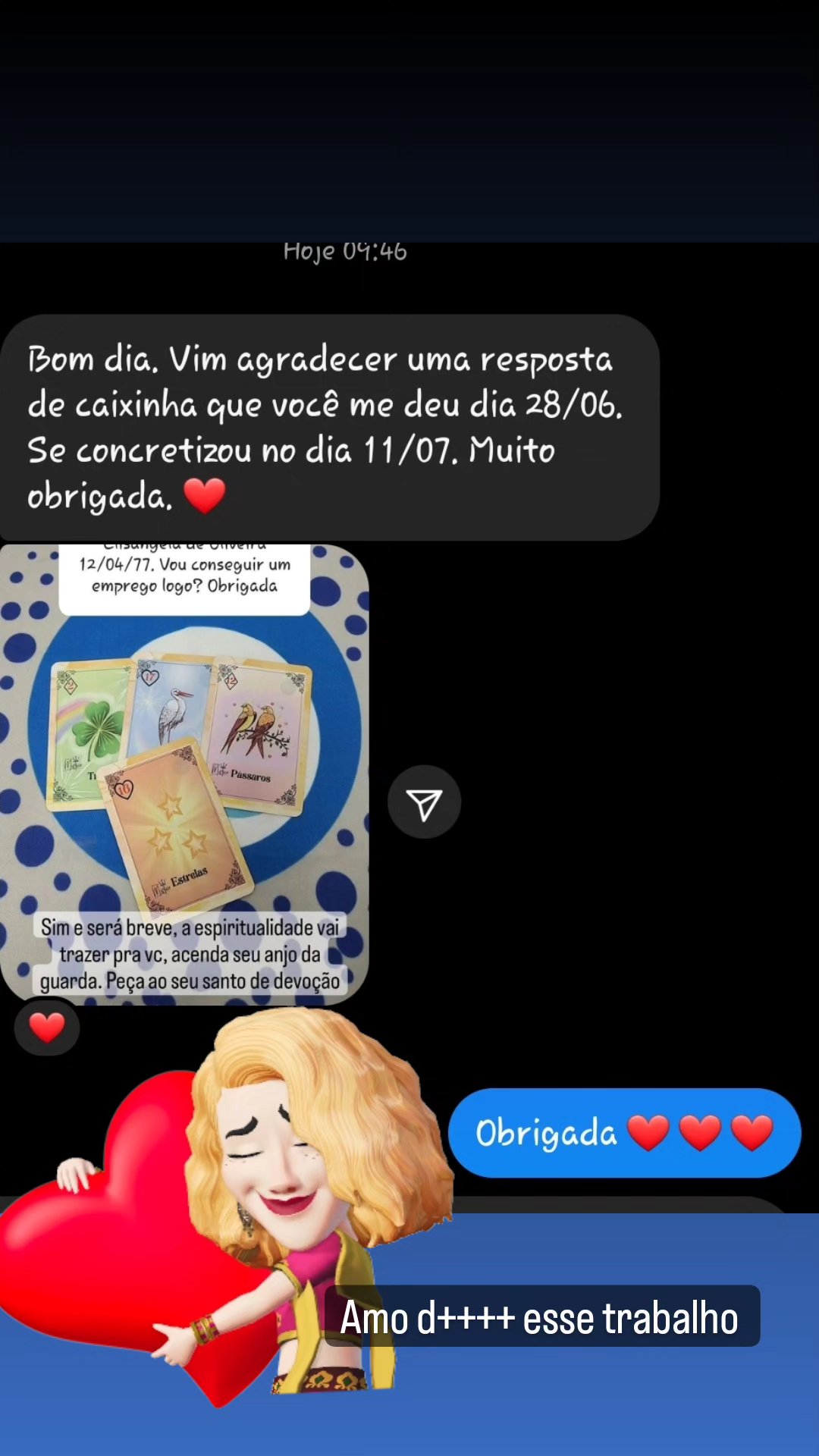 Depoimento em print 8